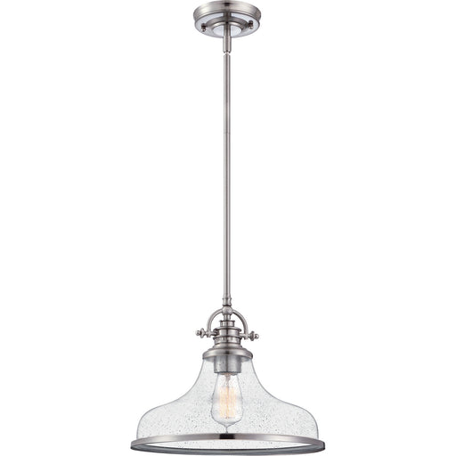 Myhouse Lighting Quoizel - GRTS2814BN - One Light Pendant - Grant - Brushed Nickel