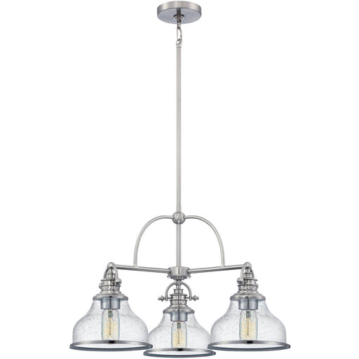 Myhouse Lighting Quoizel - GRTS5103BN - Three Light Chandelier - Grant - Brushed Nickel