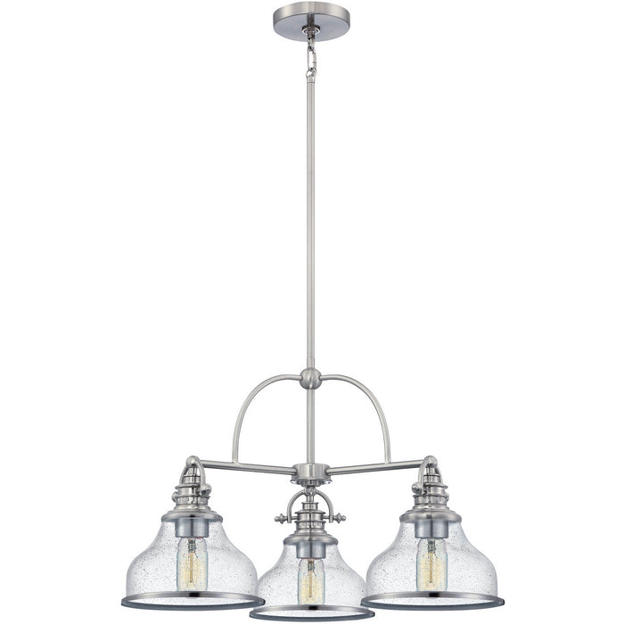 Myhouse Lighting Quoizel - GRTS5103BN - Three Light Chandelier - Grant - Brushed Nickel