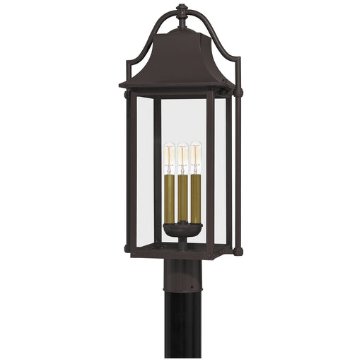 Myhouse Lighting Quoizel - MAN9011WT - Three Light Outdoor Post Mount - Manning - Western Bronze