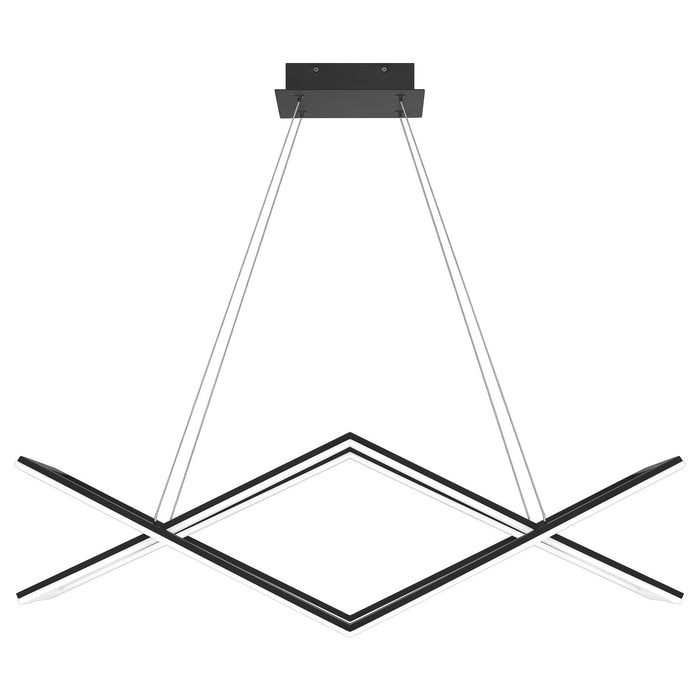 Myhouse Lighting Quoizel - PCNEW136MBK - LED Linear Chandelier - Newman - Matte Black