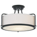 Myhouse Lighting Quoizel - QF1715EK - Three Light Semi Flush Mount - Rigel - Earth Black