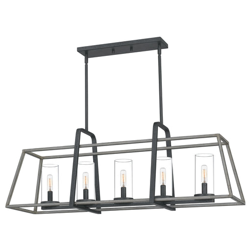 Myhouse Lighting Quoizel - QF5277DO - Five Light Linear Chandelier - Lincoln - Distressed Iron