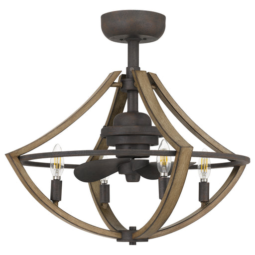 Myhouse Lighting Quoizel - SHR3123RK - Four Light Fandelier - Shire - Rustic Black