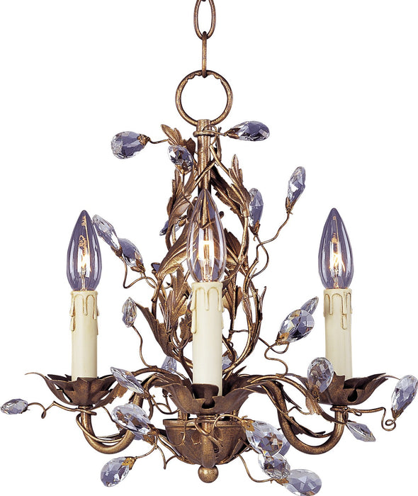 Myhouse Lighting Maxim - 2855EG - Three Light Chandelier - Elegante - Etruscan Gold