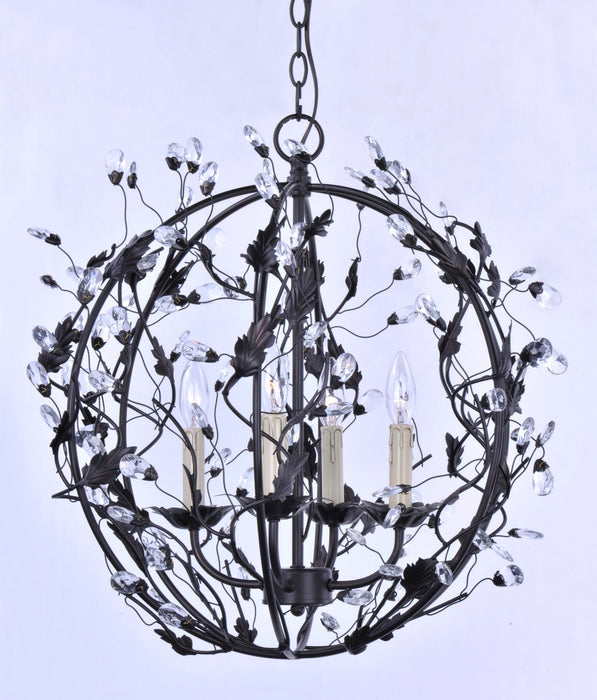 Myhouse Lighting Maxim - 2850OI - Three Light Chandelier - Elegante - Oil Rubbed Bronze