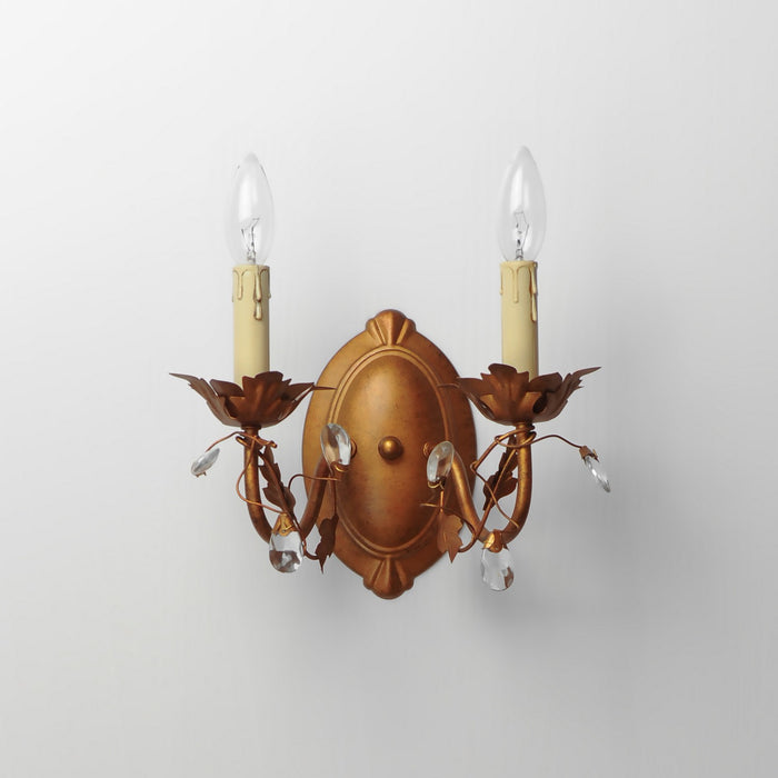 Myhouse Lighting Maxim - 2857EG - Two Light Wall Sconce - Elegante - Etruscan Gold