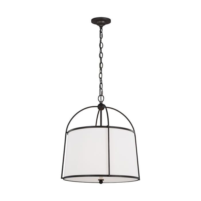 Myhouse Lighting Visual Comfort Studio - CP1112SMS - Two Light Pendant - Stonington - Smith Steel