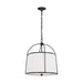 Myhouse Lighting Visual Comfort Studio - CP1112SMS - Two Light Pendant - Stonington - Smith Steel