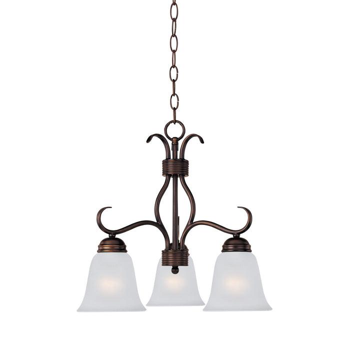 Myhouse Lighting Maxim - 10122FTOI - Three Light Chandelier - Basix - Oil Rubbed Bronze