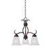 Myhouse Lighting Maxim - 10122FTOI - Three Light Chandelier - Basix - Oil Rubbed Bronze