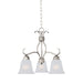 Myhouse Lighting Maxim - 10122FTSN - Three Light Chandelier - Basix - Satin Nickel