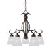 Myhouse Lighting Maxim - 10124FTOI - Five Light Chandelier - Basix - Oil Rubbed Bronze