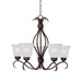 Myhouse Lighting Maxim - 10125FTOI - Five Light Chandelier - Basix - Oil Rubbed Bronze