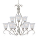 Myhouse Lighting Maxim - 10128FTSN - Nine Light Chandelier - Basix - Satin Nickel