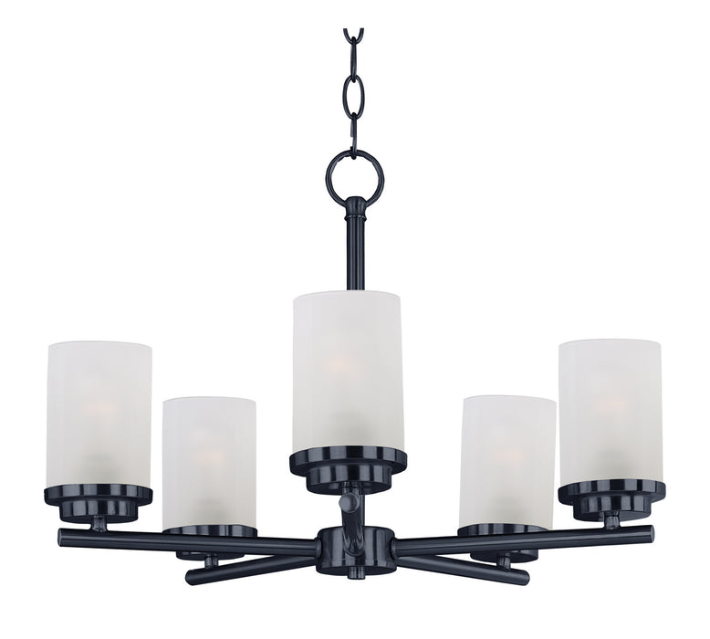 Myhouse Lighting Maxim - 10205FTBK - Five Light Chandelier - Corona - Black