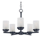 Myhouse Lighting Maxim - 10205FTBK - Five Light Chandelier - Corona - Black