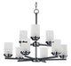 Myhouse Lighting Maxim - 10206FTBK - Nine Light Chandelier - Corona - Black