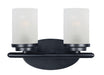 Myhouse Lighting Maxim - 10212FTBK - Two Light Bath Vanity - Corona - Black