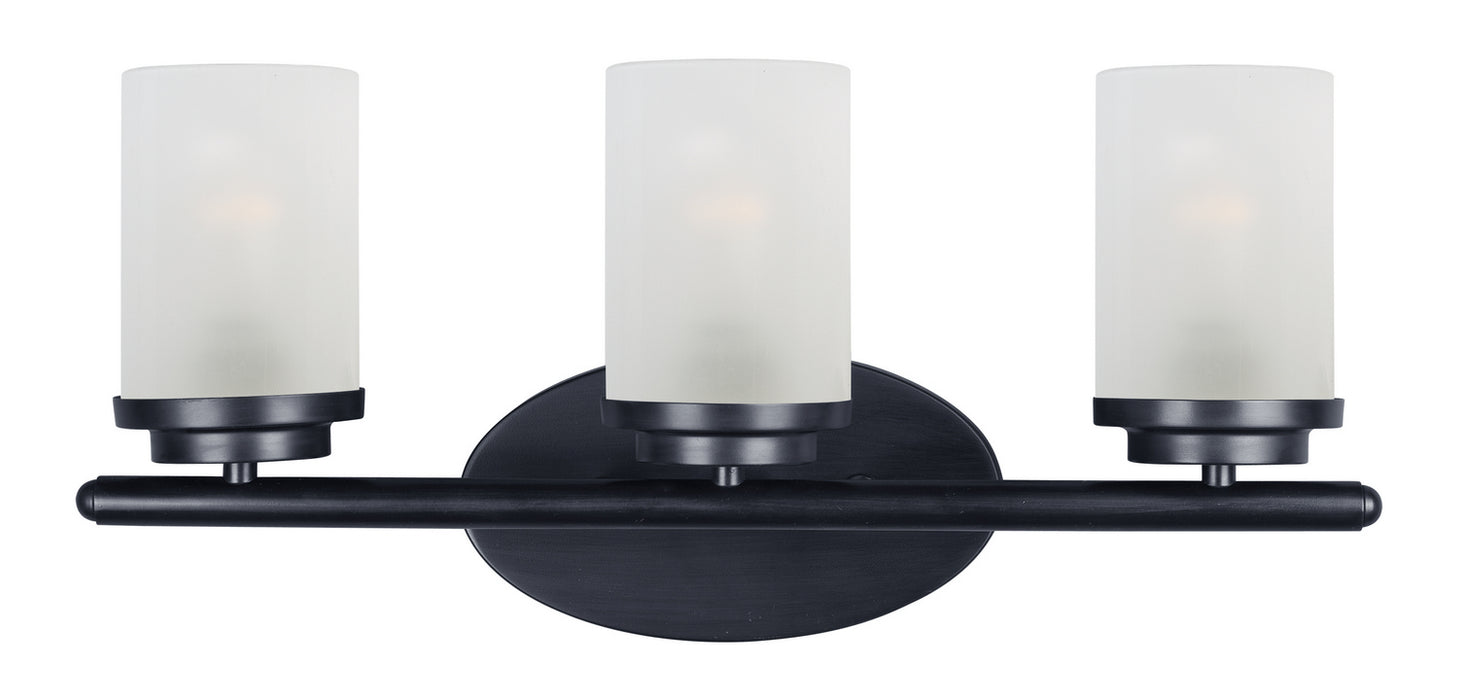 Myhouse Lighting Maxim - 10213FTBK - Three Light Bath Vanity - Corona - Black