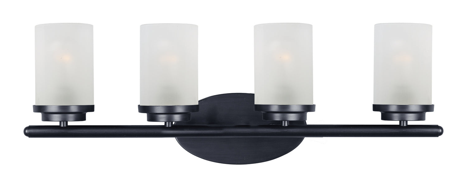 Myhouse Lighting Maxim - 10214FTBK - Four Light Bath Vanity - Corona - Black