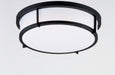 Myhouse Lighting Maxim - 10272WTBK - Two Light Flush Mount - Rogue E26 - Black