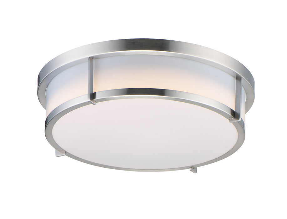 Myhouse Lighting Maxim - 10272WTSN - Two Light Flush Mount - Rogue E26 - Satin Nickel