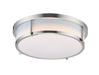 Myhouse Lighting Maxim - 10272WTSN - Two Light Flush Mount - Rogue E26 - Satin Nickel