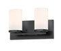 Myhouse Lighting Maxim - 10282SWBK - Two Light Bath Vanity - Lateral - Black