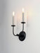 Myhouse Lighting Maxim - 10322BKSN - Two Light Wall Sconce - Wesley - Black / Satin Nickel