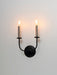 Myhouse Lighting Maxim - 10322BKSN - Two Light Wall Sconce - Wesley - Black / Satin Nickel