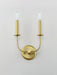 Myhouse Lighting Maxim - 10322SBR - Two Light Wall Sconce - Wesley - Satin Brass