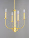 Myhouse Lighting Maxim - 10324SBR - Four Light Chandelier - Wesley - Satin Brass