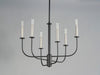 Myhouse Lighting Maxim - 10326BKSN - Six Light Chandelier - Wesley - Black / Satin Nickel