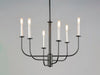 Myhouse Lighting Maxim - 10326BKSN - Six Light Chandelier - Wesley - Black / Satin Nickel