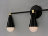 Myhouse Lighting Maxim - 11263BKSBR - Three Light Bath Vanity - Lovell - Black / Satin Brass