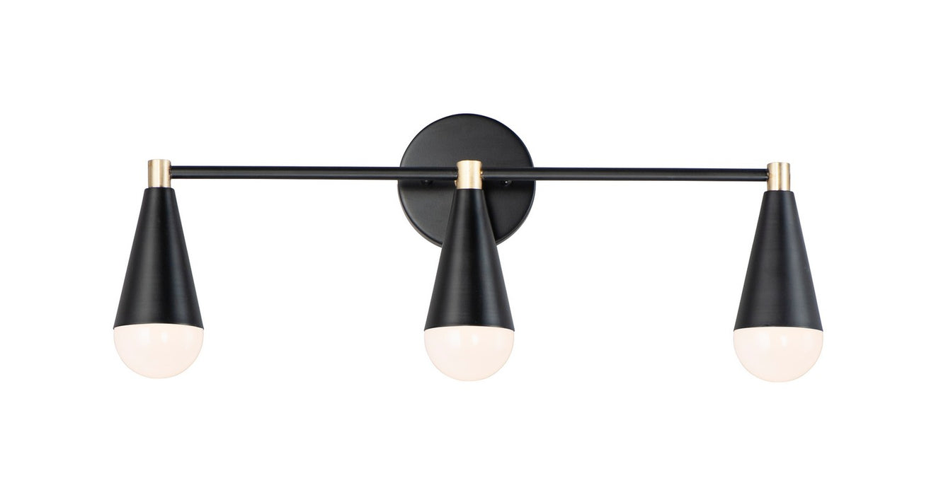 Myhouse Lighting Maxim - 11263BKSBR/BUL - LED Bath Vanity - Lovell - Black / Satin Brass