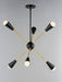 Myhouse Lighting Maxim - 11266BKSBR/BUL - LED Pendant - Lovell - Black / Satin Brass