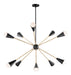 Myhouse Lighting Maxim - 11268BKSBR/BUL - LED Pendant - Lovell - Black / Satin Brass