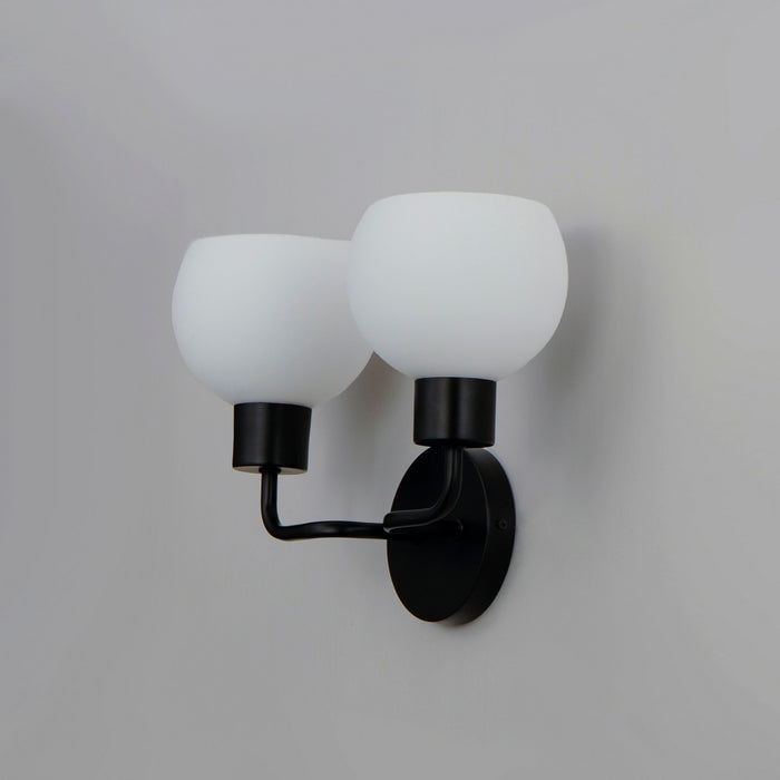 Myhouse Lighting Maxim - 11272SWBK - Two Light Wall Sconce - Coraline - Black
