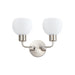 Myhouse Lighting Maxim - 11272SWSN - Two Light Wall Sconce - Coraline - Satin Nickel