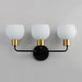 Myhouse Lighting Maxim - 11273SWBZSBR - Three Light Bath Vanity - Coraline - Bronze / Satin Brass