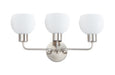 Myhouse Lighting Maxim - 11273SWSN - Three Light Bath Vanity - Coraline - Satin Nickel