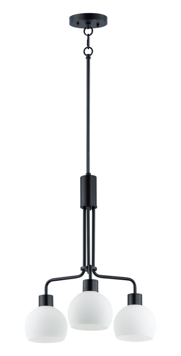 Myhouse Lighting Maxim - 11276SWBK - Three Light Chandelier - Coraline - Black