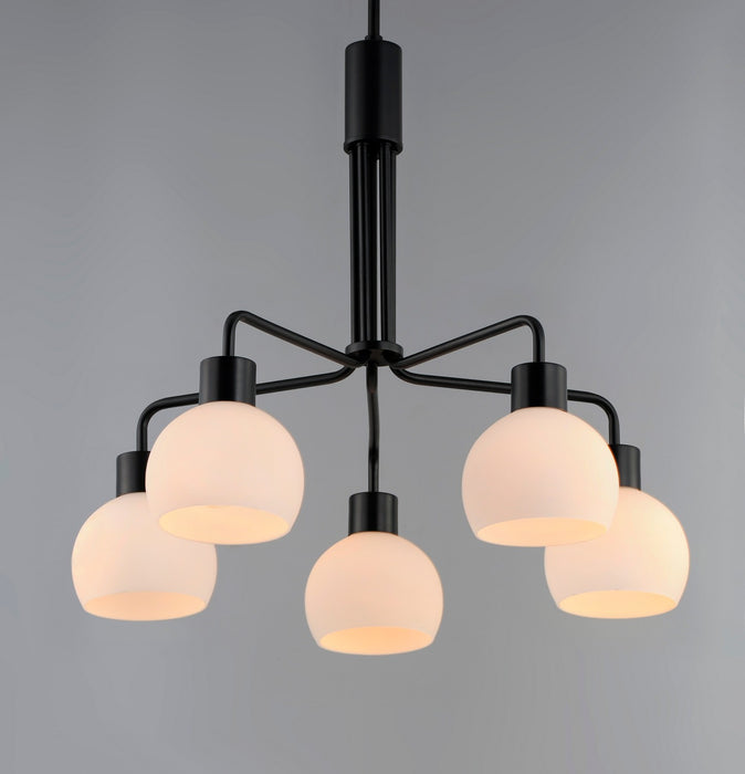 Myhouse Lighting Maxim - 11277SWBK - Five Light Chandelier - Coraline - Black