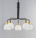 Myhouse Lighting Maxim - 11277SWBZSBR - Five Light Chandelier - Coraline - Bronze / Satin Brass