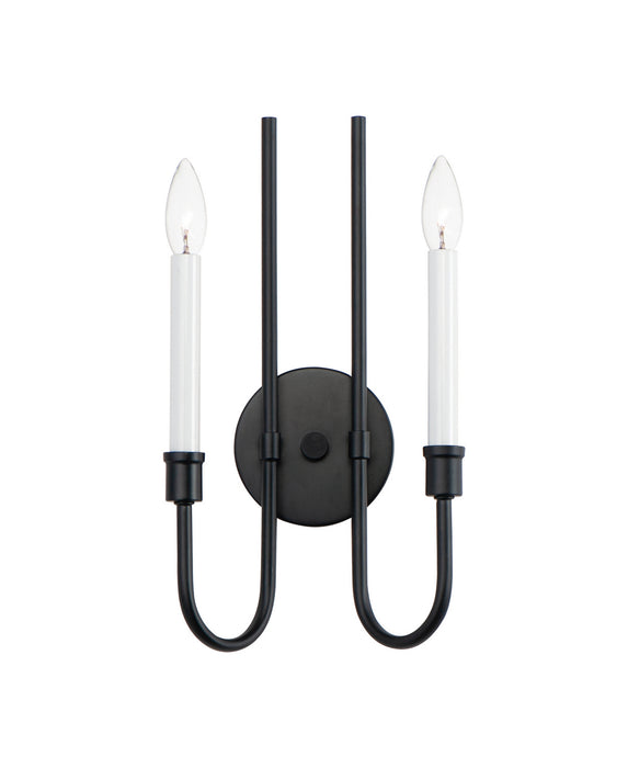 Myhouse Lighting Maxim - 11282BK - Two Light Wall Sconce - Tux - Black