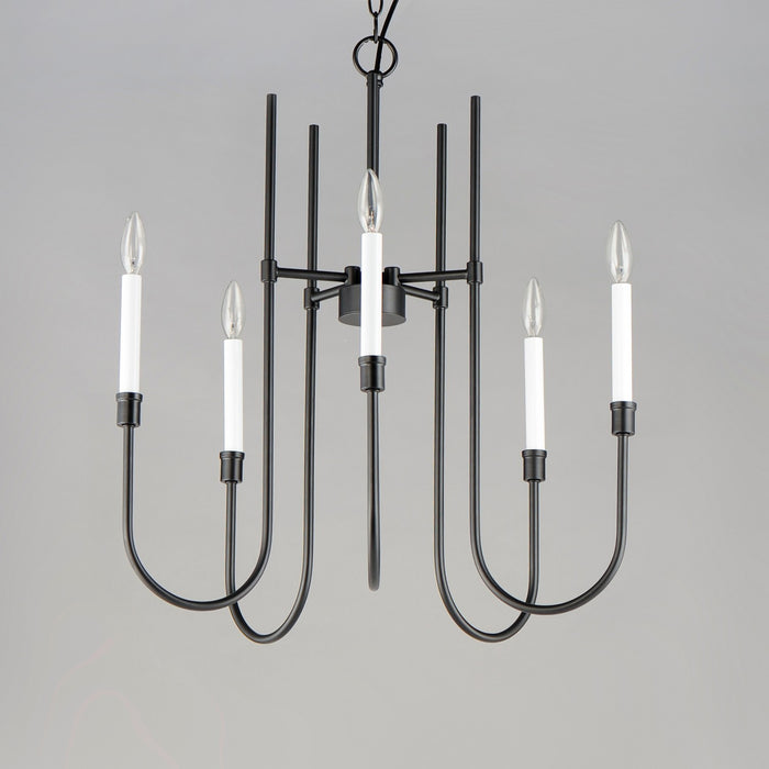 Myhouse Lighting Maxim - 11285BK - Five Light Chandelier - Tux - Black