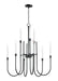 Myhouse Lighting Maxim - 11289BK - Nine Light Chandelier - Tux - Black