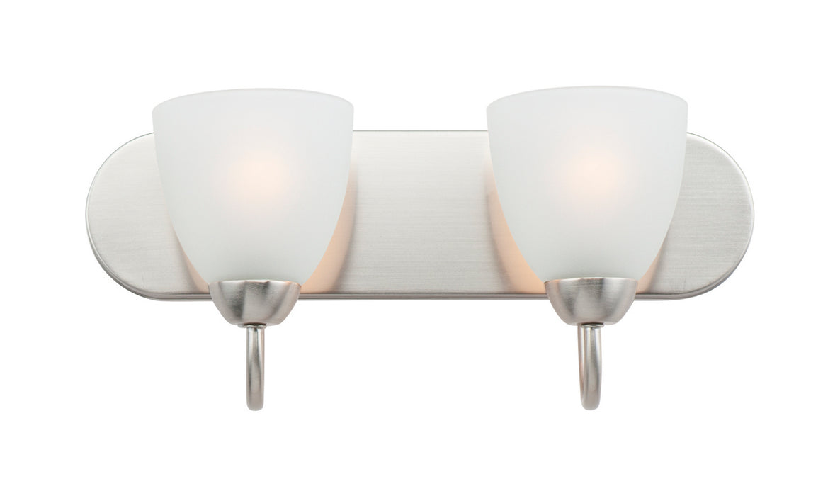 Myhouse Lighting Maxim - 11382FTSN - Two Light Bath Vanity - Axis - Satin Nickel